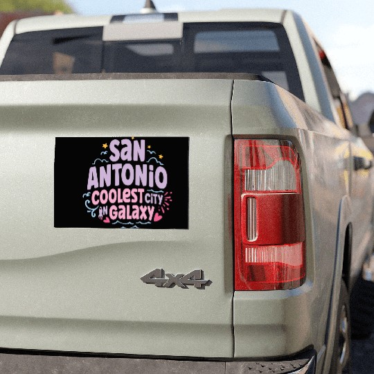 San Antonio Coolest Galaxy Car Magnets