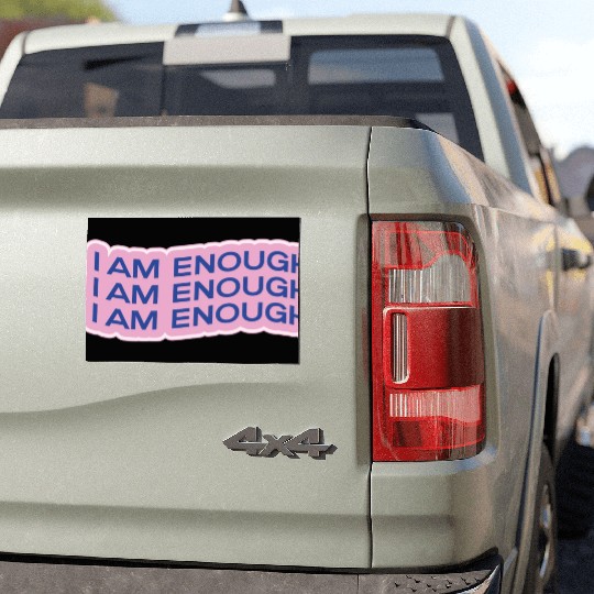 i am enough Car Magnets