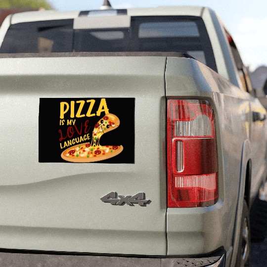 Pizza Is My Love Language Car Magnets