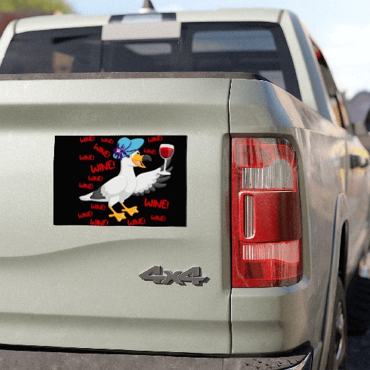Seagull Car Magnets Wine Lover North German Seagulls