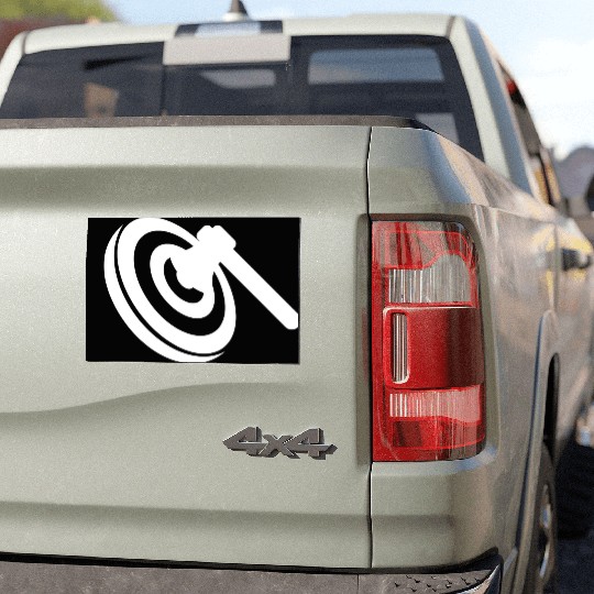Axe Throwing Bullseye Target Hatchet Tomahawk Car Magnets