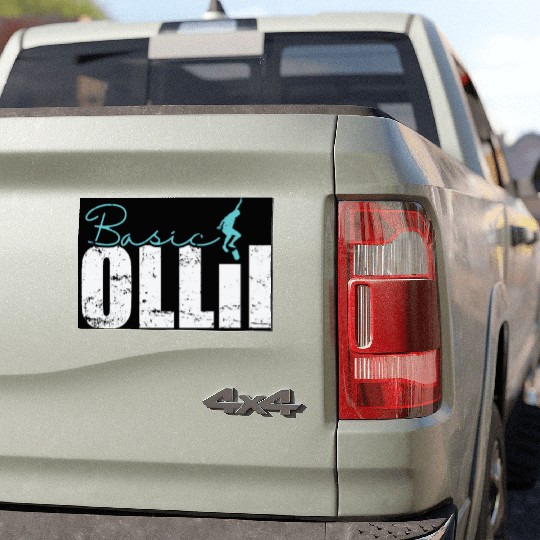 Basic Ollie Skateboard Car Magnets