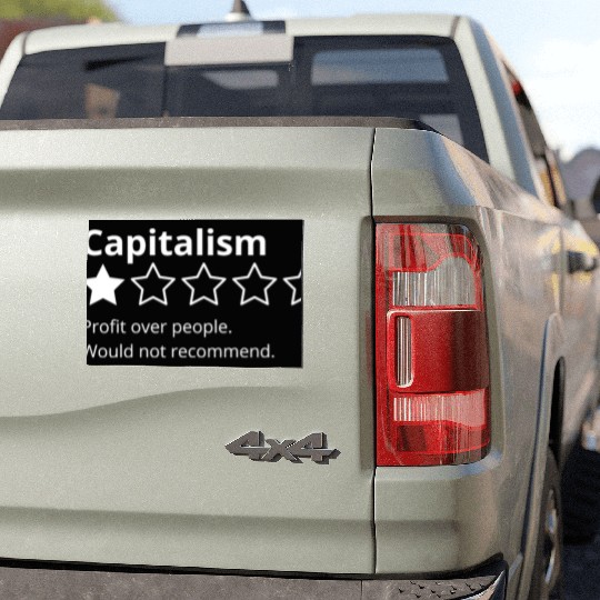 Capitalism Review Car Magnets