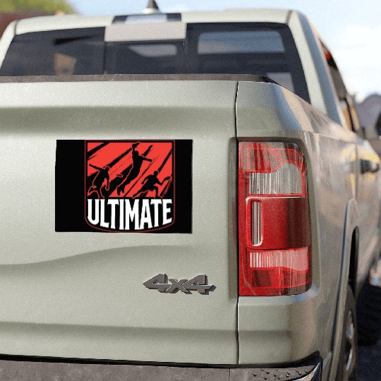 Flying Disc Ultimate Frisbee Player Disc Golfing Car Magnets
