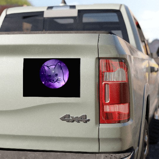 Galaxy Space Cat Funny Cat Lover Car Magnets
