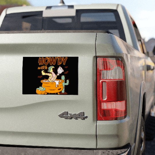 Howdy Witch Car Magnets