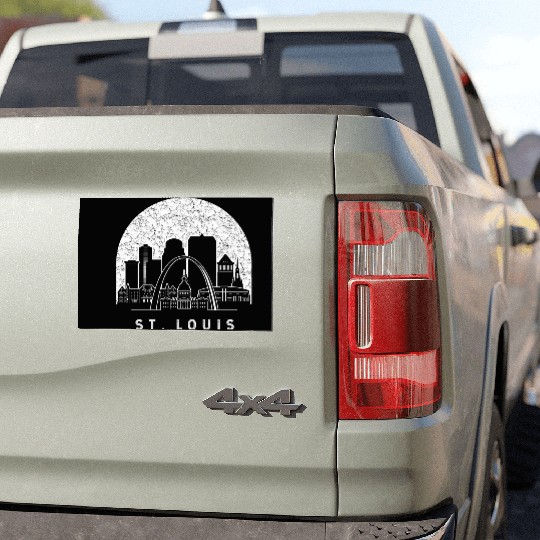 St. Louis Missouri Skyline Car Magnets