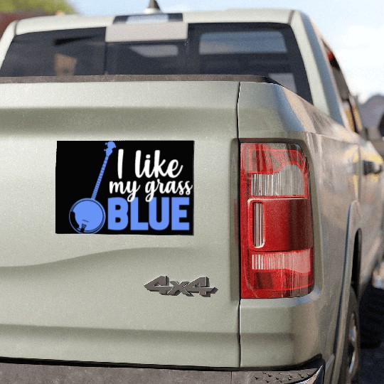I Like My Grass Blue, Banjo Car Magnets