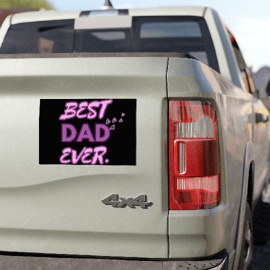 BEST DAD EVER Car Magnets