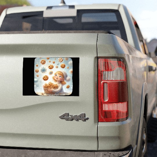 Cookie Raining Wonderland Car Magnets