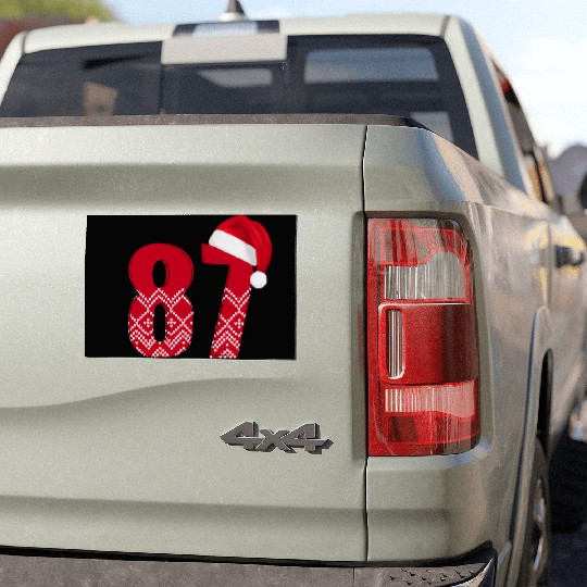 Age 87 - Congrats Christmas Number Eighty Seven Car Magnets