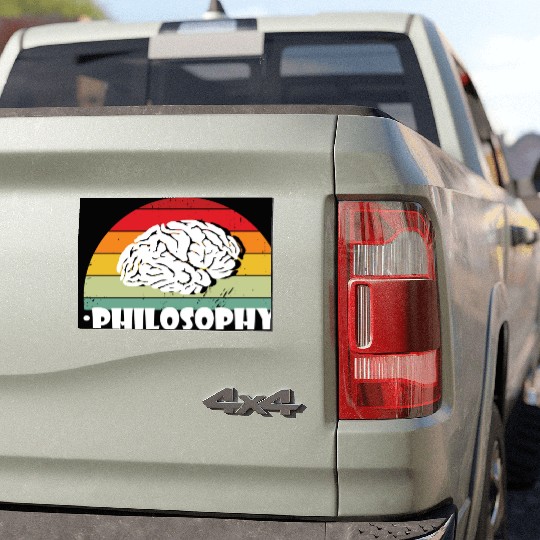 Philosophy Use Your Brain Car Magnets