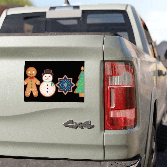 Christmas Gingerbread Cookie Car Magnets
