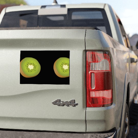 Kiwi Boobs Breasts Bra Funny Women Car Magnets