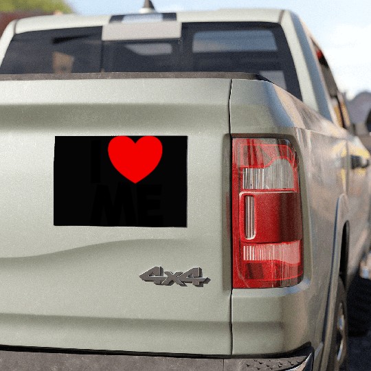 I Love Me Red Heart Self Love Affirmation Car Magnets