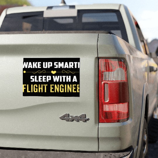 Wake Up Smarter Sleep With A FLIGHT ENGINEER Car Magnets