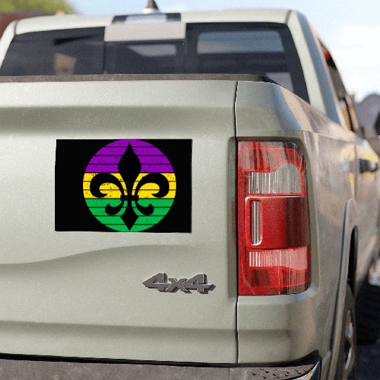 Mardi Gras Fleur De Lis Car Magnets