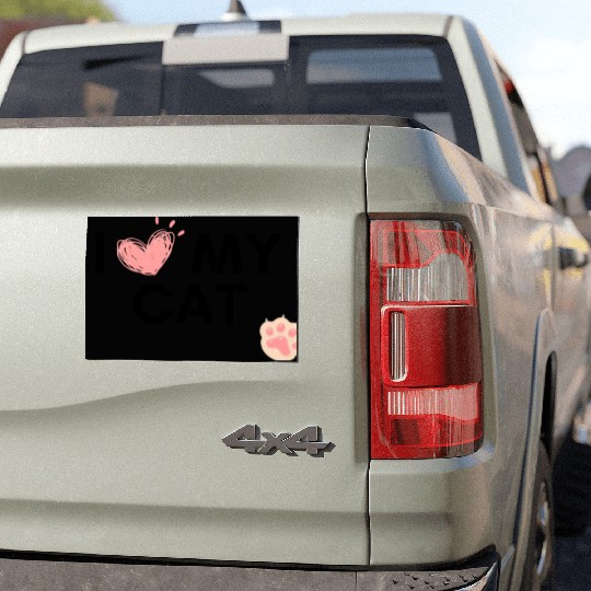I Love my Cat Car Magnets
