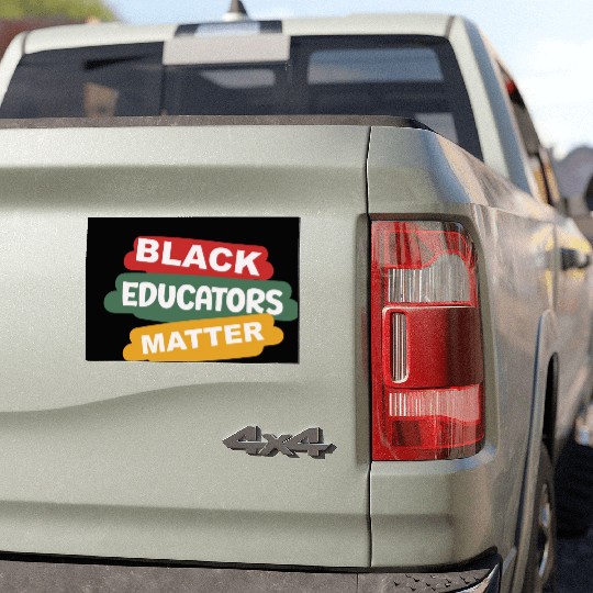 Black Educators Matter African History Teacher Men Car Magnets