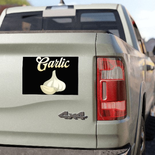 Garlic lover, Garlic Head, Garlic gift Car Magnets