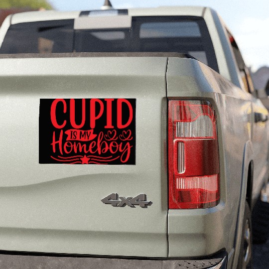 Cupid is My Homeboy Car Magnets