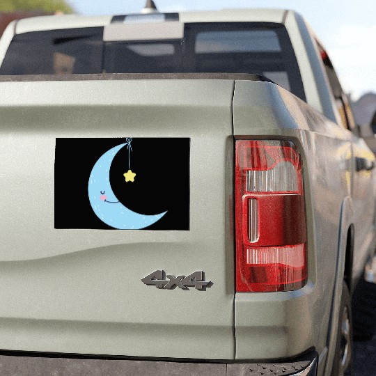 Moon and star Car Magnets