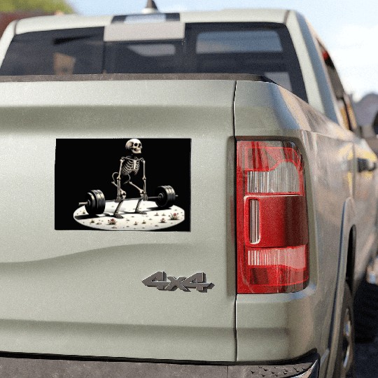 Funny Meme Exercise Weightlifter Weightlifting Car Magnets