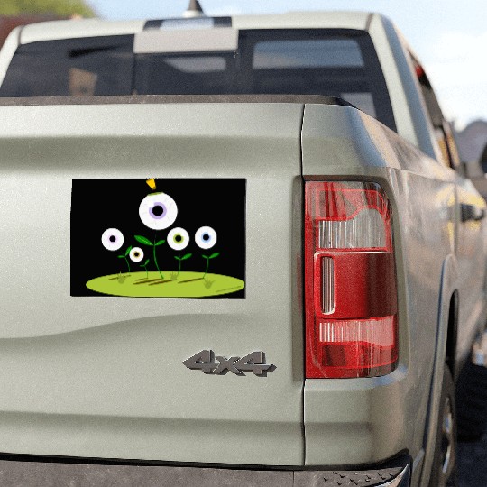 CIRCUS IN SPRING: EYES ON SPRING FLOWERS Car Magnets