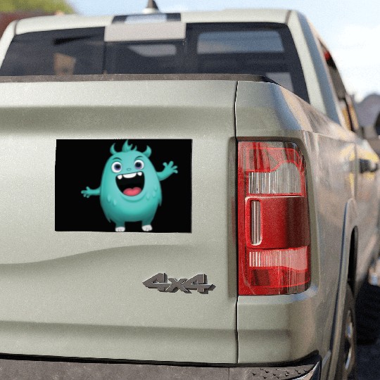 Tosca Blue Monster Car Magnets
