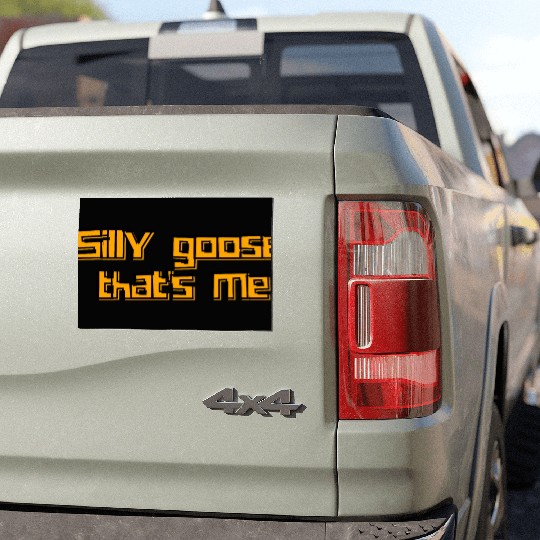 Silly Goose That's Me Funny Whimsical Design Car Magnets