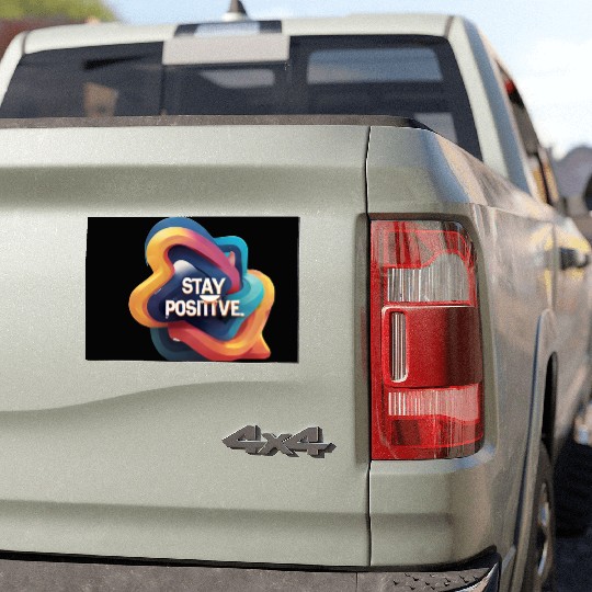 Stay positive Car Magnets
