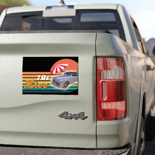 Retro old school style Car Magnets