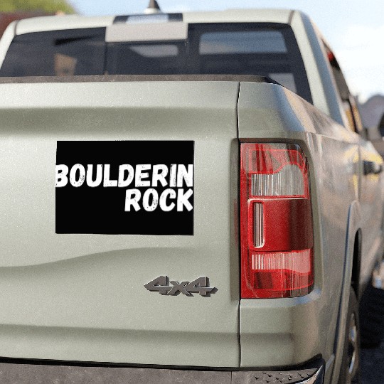 bouldering rocks Car Magnets