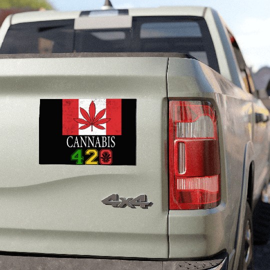 Comical 420 Celebrate Herb Weed Marijuana Design Car Magnets