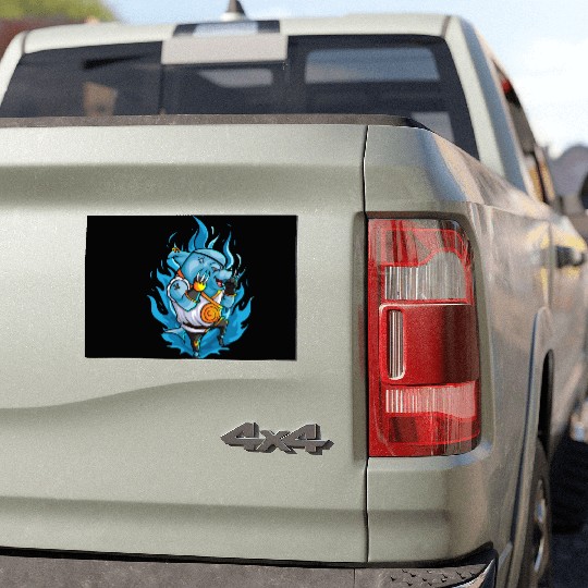 The Fighter Shark With The Iron Claw Car Magnets