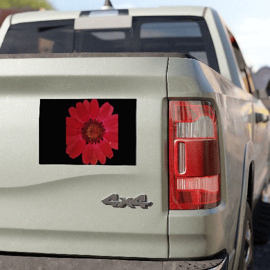 Red Sunflower Car Magnets