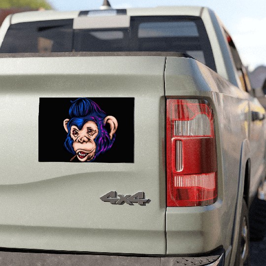 Monkey Hawk Car Magnets