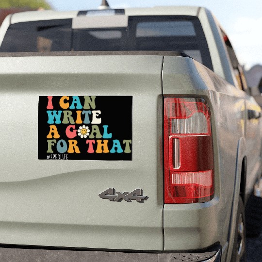 Special Education Sped Teacher I Can Write A Goal Car Magnets