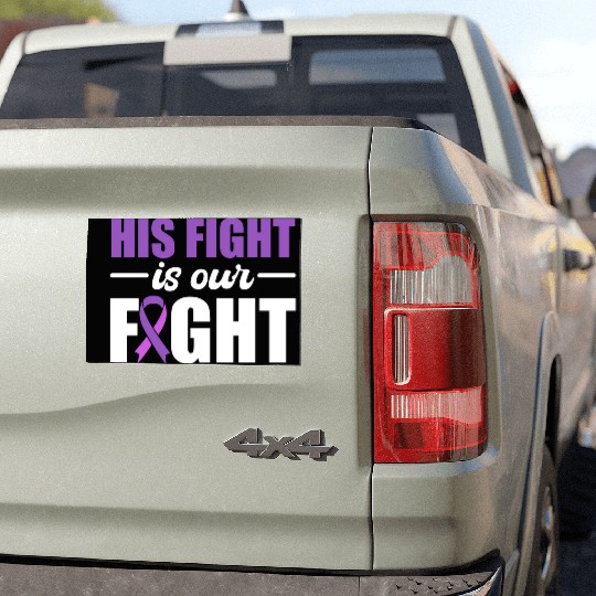 His Fight Is Our Fight Epilepsy Warrior Car Magnets