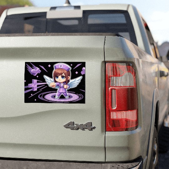 Chibi Nurse Angel Car Magnets