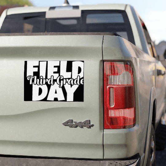 Field Day 2024 3rd Third Grade School Teacher Car Magnets