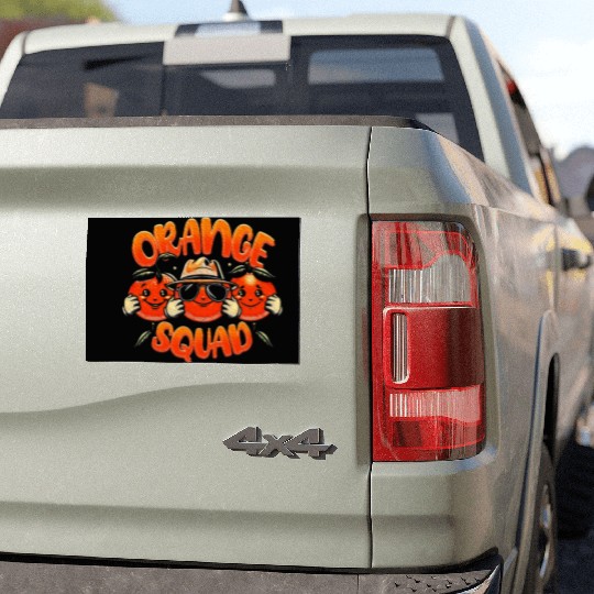 Orange Citrus Fruit Lover Orange Squad Meme Car Magnets
