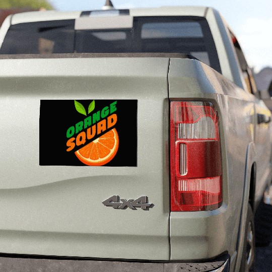 Orange Citrus Fruit Orange Lover Orange Squad Car Magnets