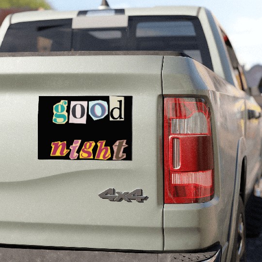 Dreamy Spectrum Typography Car Magnets