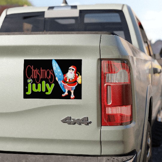 christmas in july Car Magnets