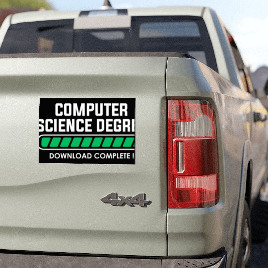 computer science degree Car Magnets