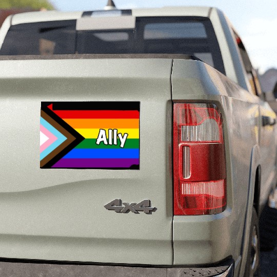 Pennsylvania Pride Ally Progress Flag Car Magnets
