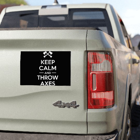 Axe Throwing Enthusiasts Championship Precision Car Magnets