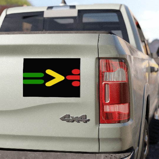 Juneteenth Equality Is Greater Than Division Afro Car Magnets