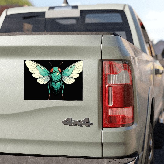 Cicada Insect Animal Lover Funny Design Car Magnets
